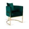 Mauil green velvet chair