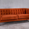 Meno 2S sofa orange copper velvet