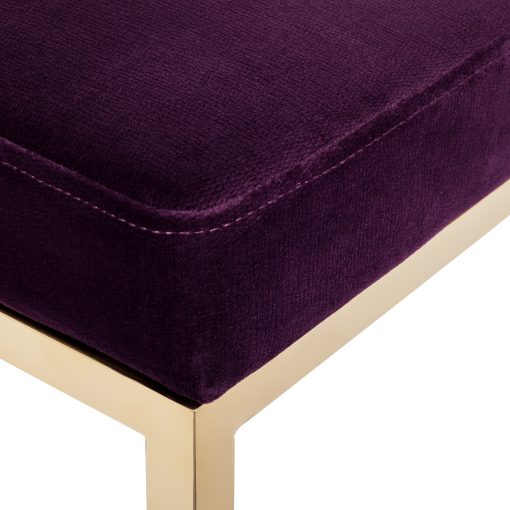 Coco bar stool violet velvet gold legs 4