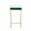 Coco bar stool green velvet gold legs